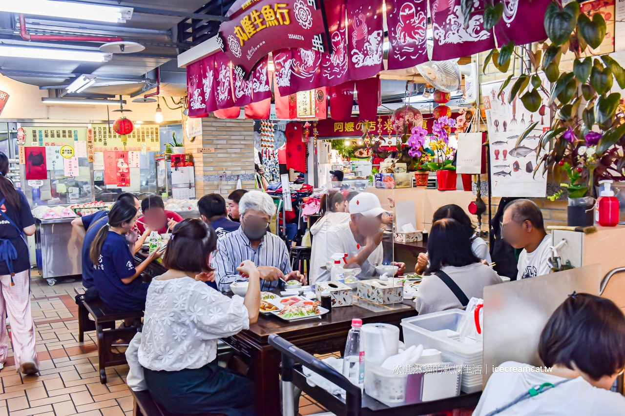 大稻埕美食｜丸隆生魚行在永樂市場裡的日本料理，料比湯多的味噌湯(有影片) @冰淇淋貓的軟爛生活