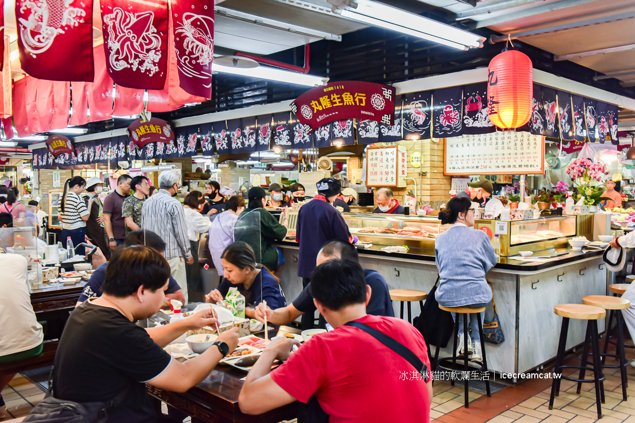大稻埕美食｜丸隆生魚行在永樂市場裡的日本料理，料比湯多的味噌湯(有影片) @冰淇淋貓的軟爛生活