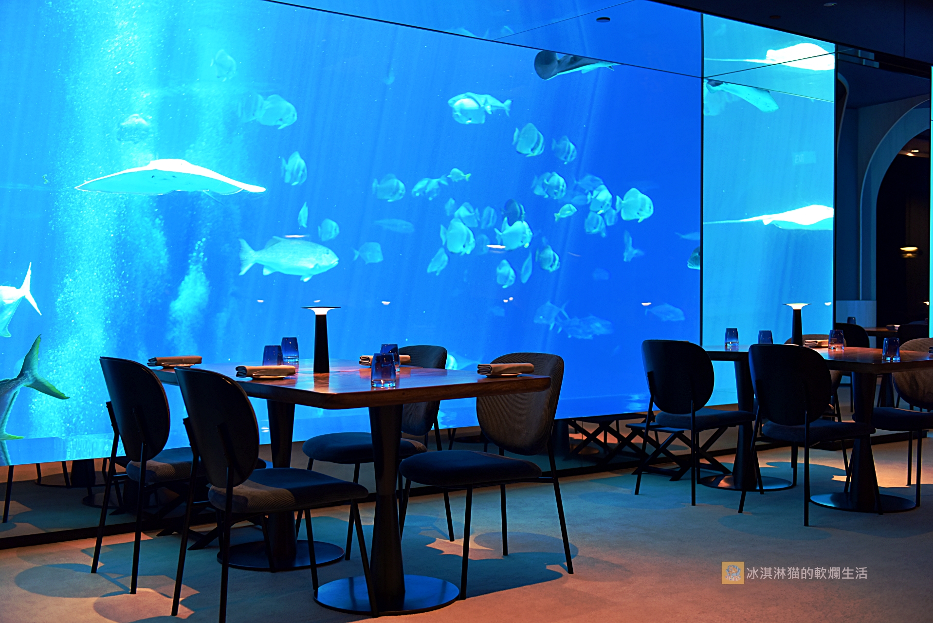 新加坡｜海之味水族餐廳Ocean Restaurant 米其林二星，東南亞首家水下餐廳！ @冰淇淋猫的軟爛生活