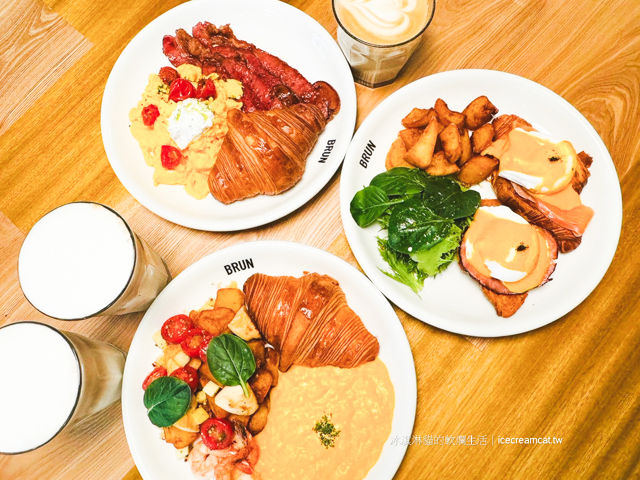 天母美食｜BRUN不然早午餐咖啡廳開箱，台北天玉街超夯打卡餐廳(菜單) @冰淇淋貓的軟爛生活