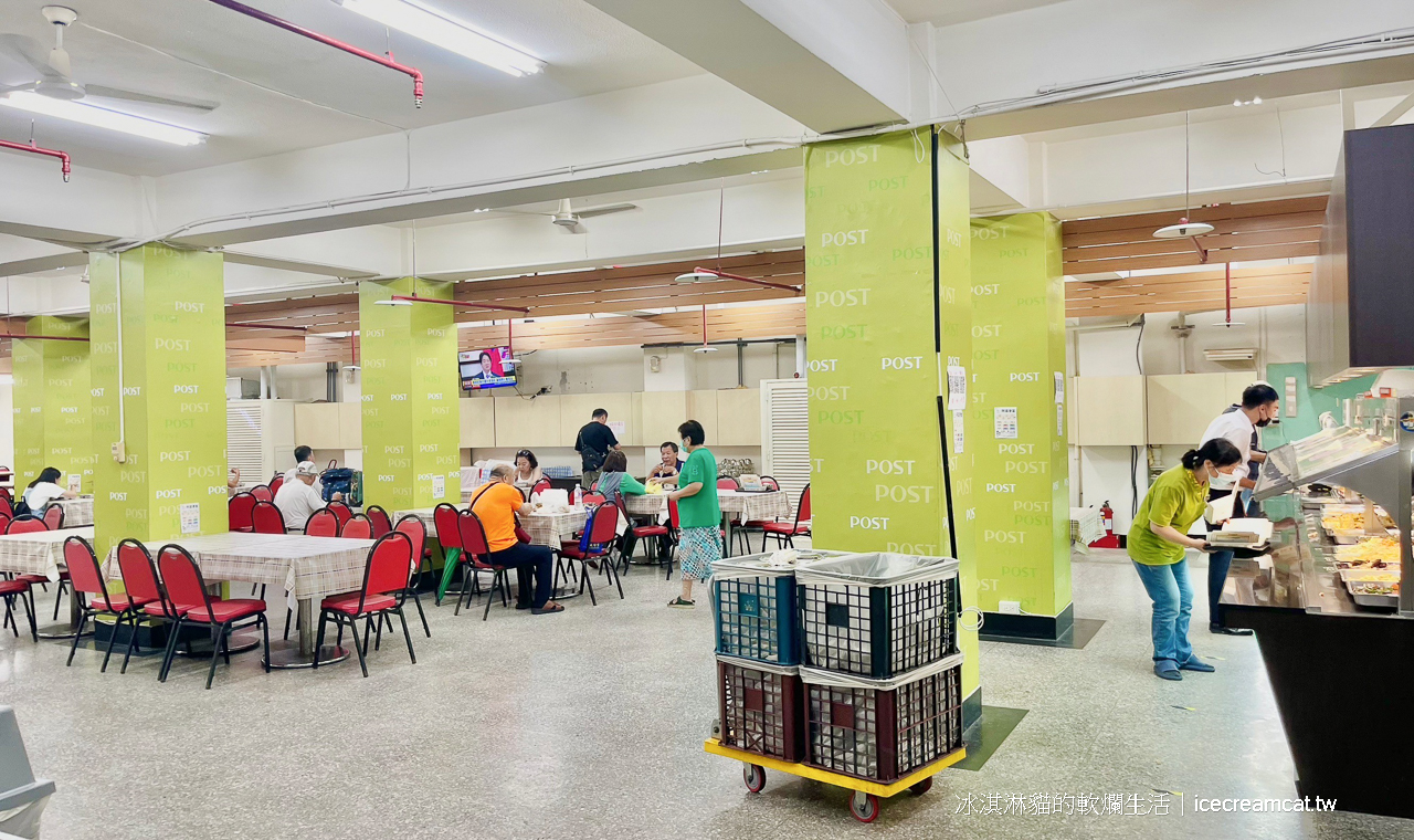 阿諾便當｜台北郵局員工餐廳開箱，親子逛完郵政博物館或一般民眾都可以用餐，台北火車站美食 @冰淇淋貓的軟爛生活