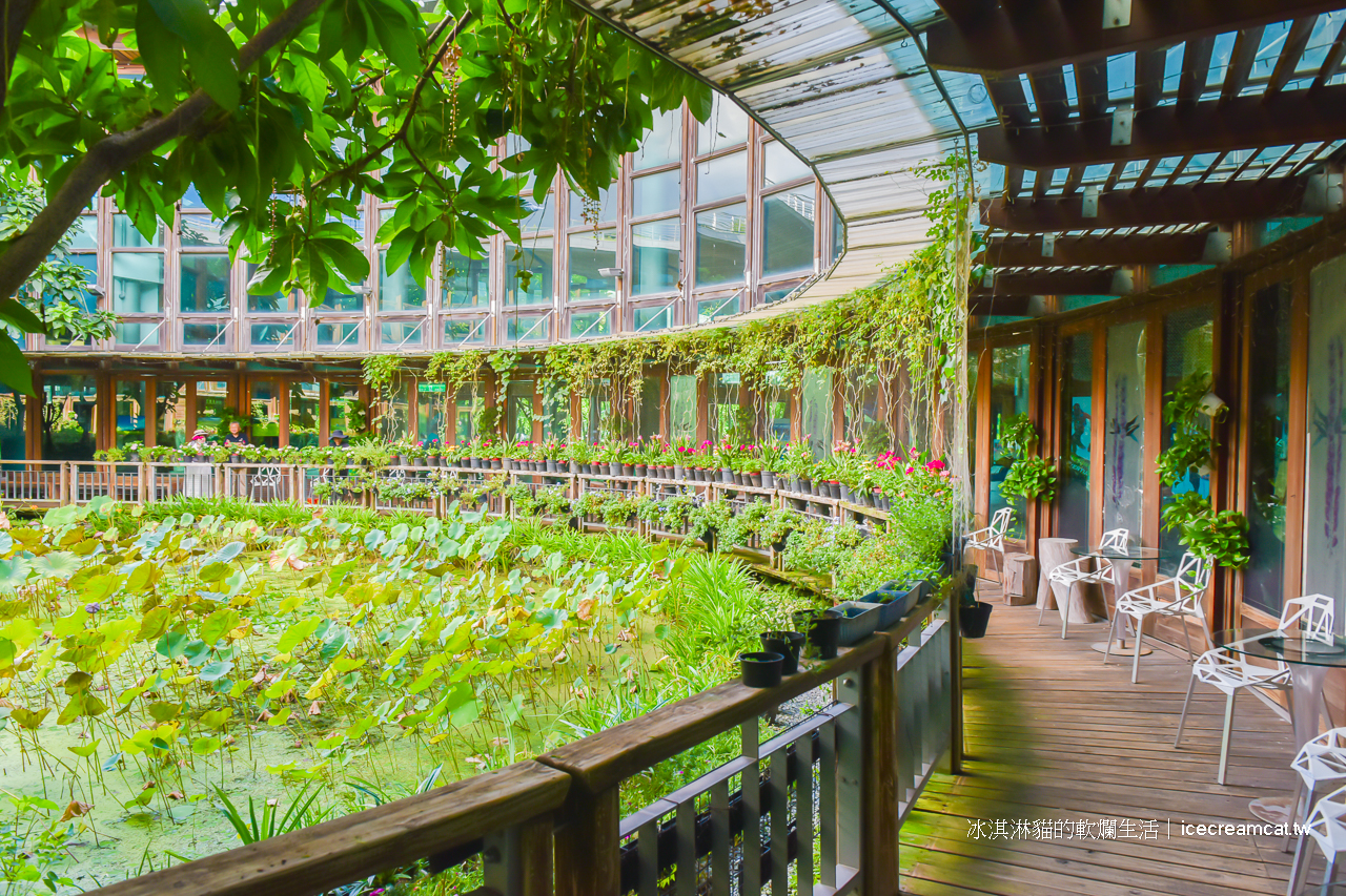 圓山美食景點｜天使生活館花博新生園區莫內花園般的咖啡廳！賞花喝茶只要150元 @冰淇淋貓的軟爛生活