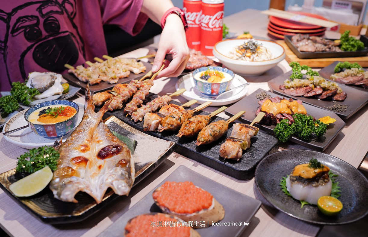 六張犁美食｜鳥萬炭火燒大安區精緻日式串燒居酒屋推薦(菜單) @冰淇淋貓的軟爛生活