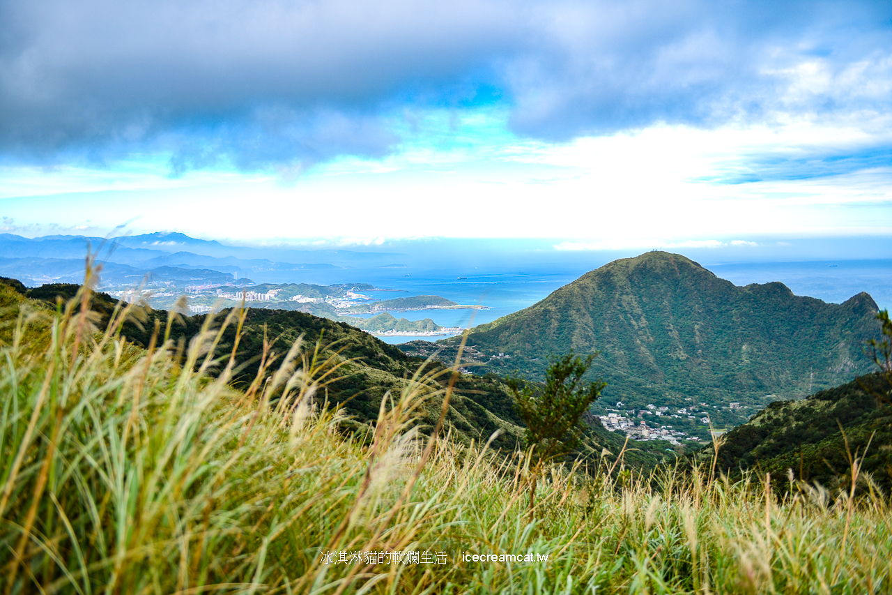 新北景點｜瑞芳半屏山步道2024芒草季，瑞芳美食與附近景點不厭亭 @冰淇淋貓的軟爛生活