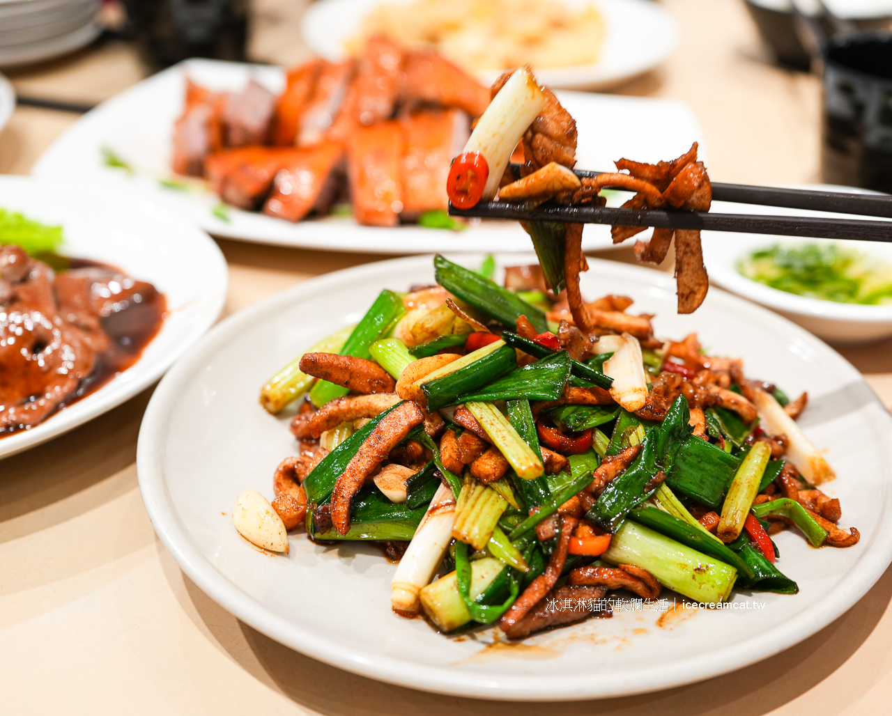 北投美食｜喬園海鮮餐廳平價的熱炒，台北台菜推薦(菜單) 用餐還有免費停車場 @冰淇淋貓的軟爛生活