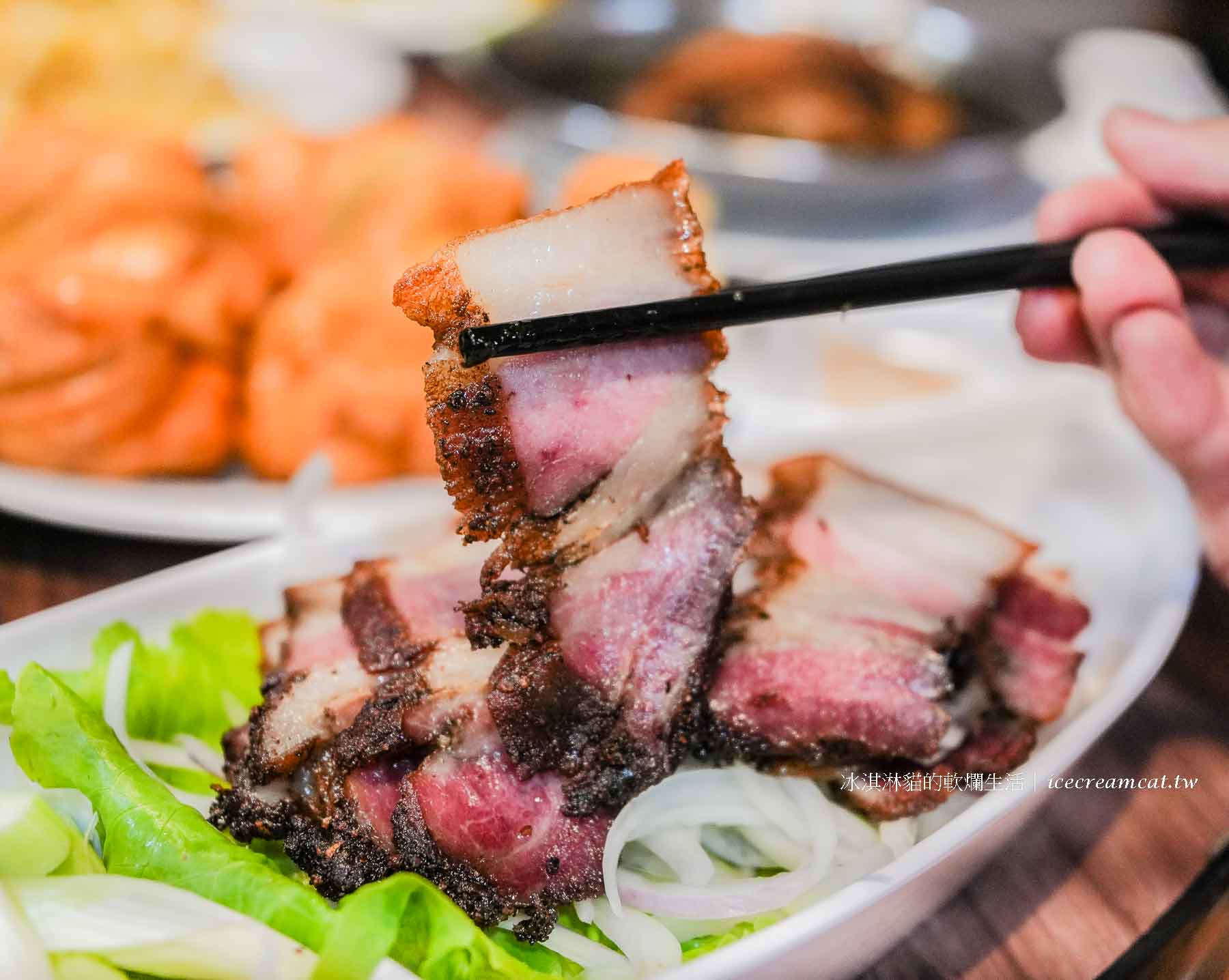 【台北美食】金山客家小館菜單必點客家鹹豬肉，芝山站客家合菜推薦 @冰淇淋貓的軟爛生活