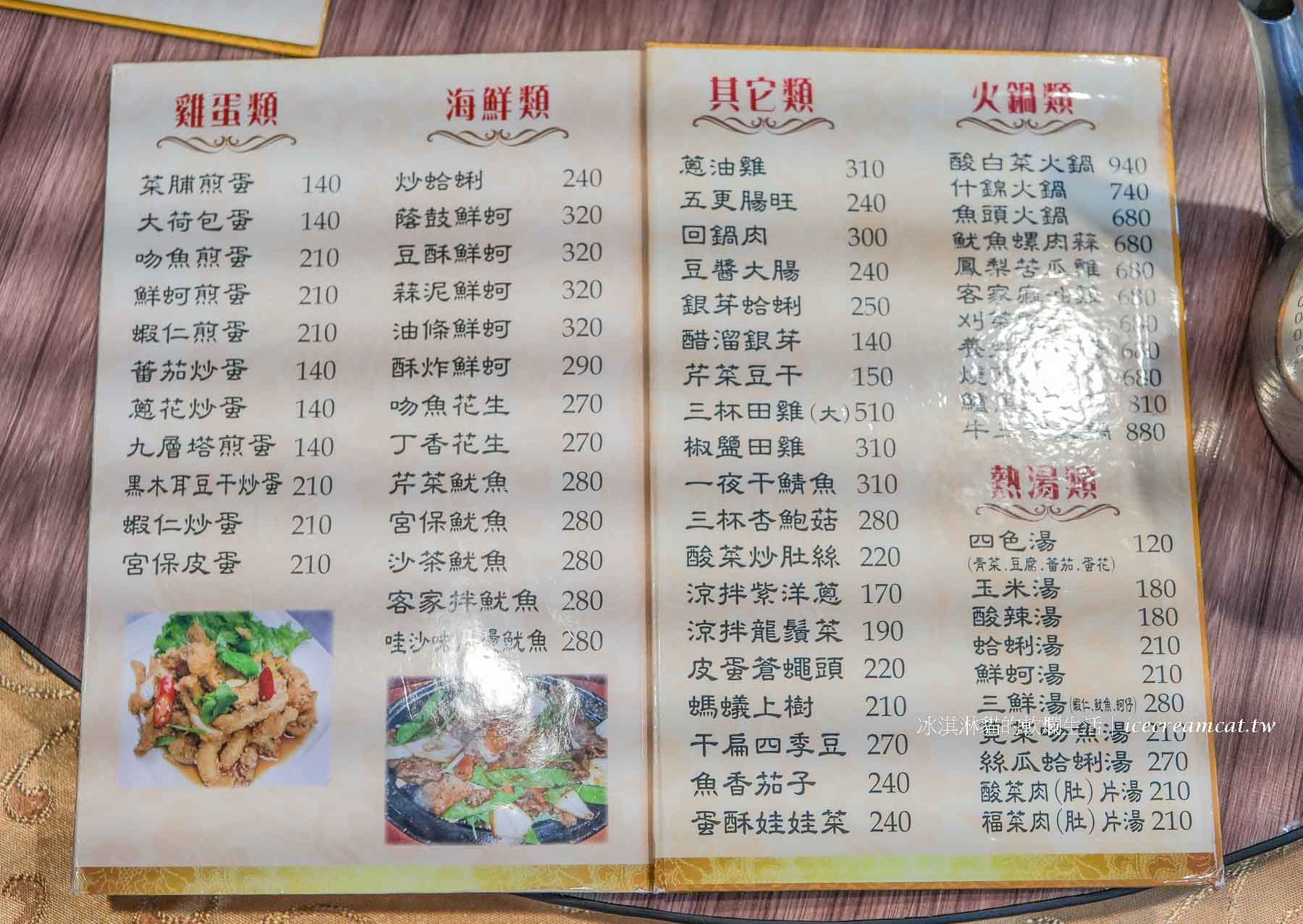 【台北美食】金山客家小館菜單必點客家鹹豬肉，芝山站客家合菜推薦 @冰淇淋貓的軟爛生活