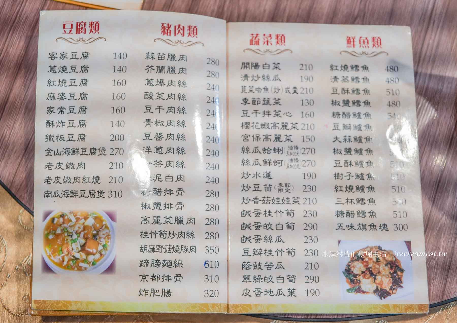 【台北美食】金山客家小館菜單必點客家鹹豬肉，芝山站客家合菜推薦 @冰淇淋貓的軟爛生活