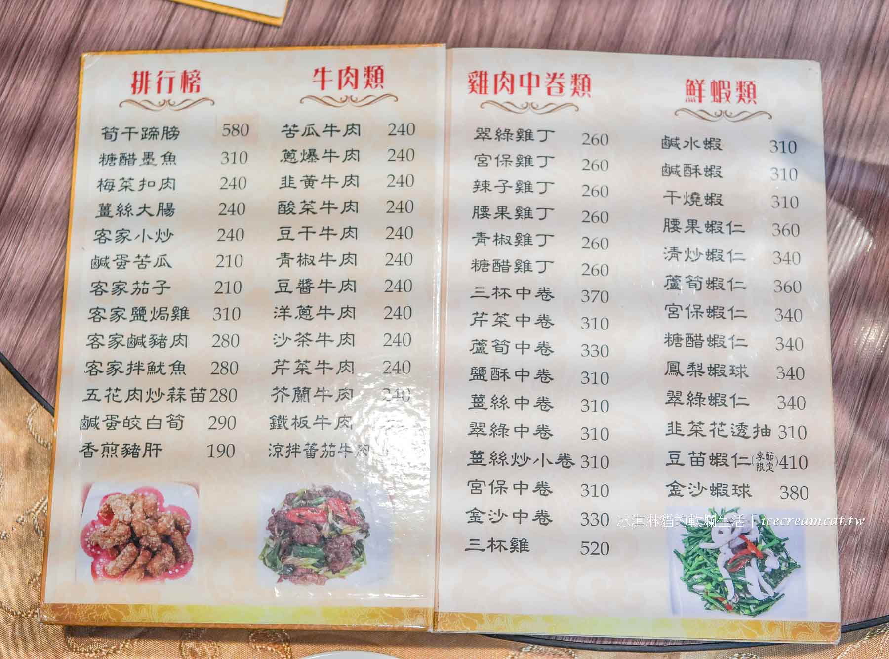 【台北美食】金山客家小館菜單必點客家鹹豬肉，芝山站客家合菜推薦 @冰淇淋貓的軟爛生活