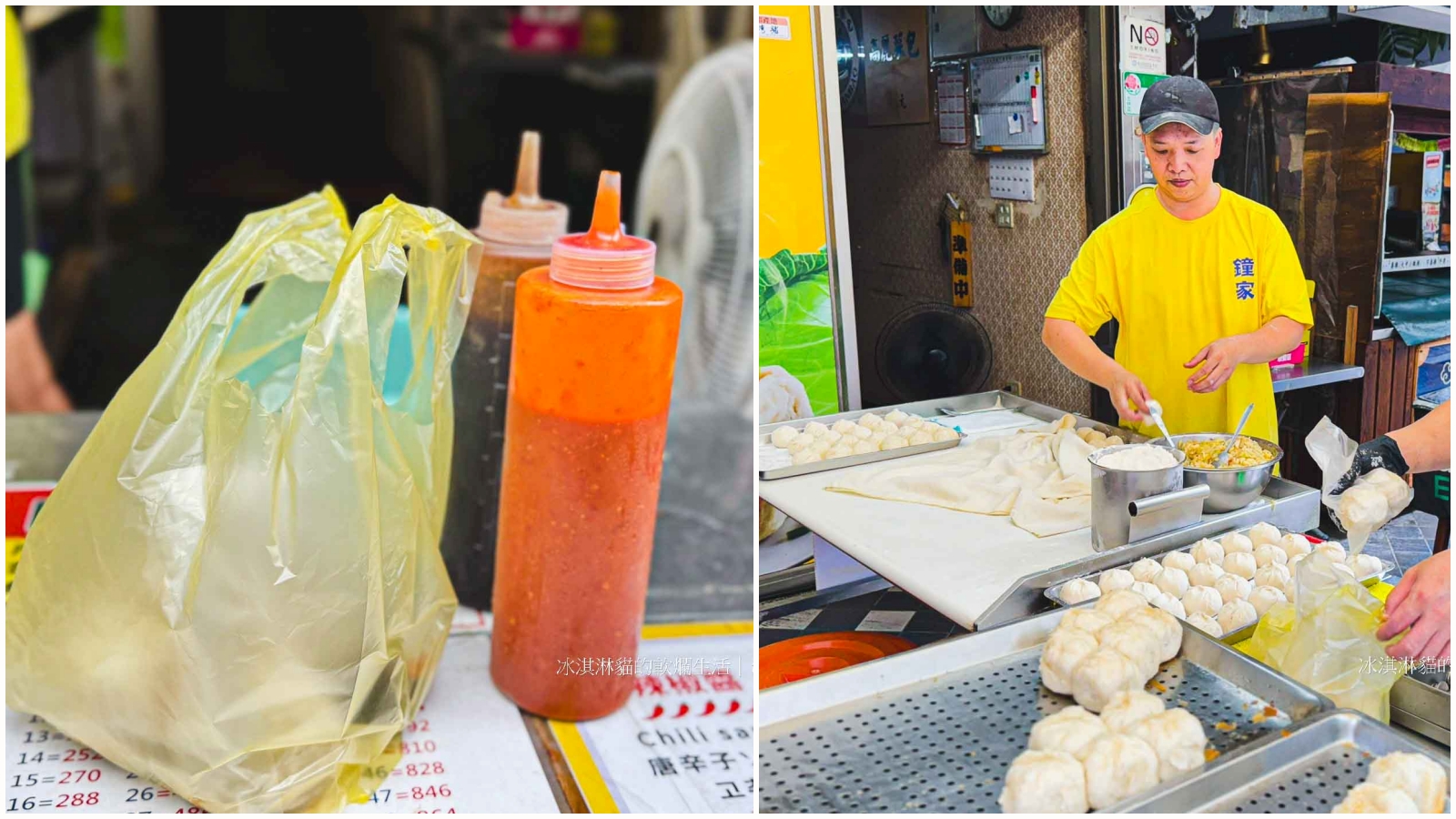 【士林夜市美食 】鍾家原上海生煎包米其林必比登推薦，台北30年生煎包 @冰淇淋貓的軟爛生活