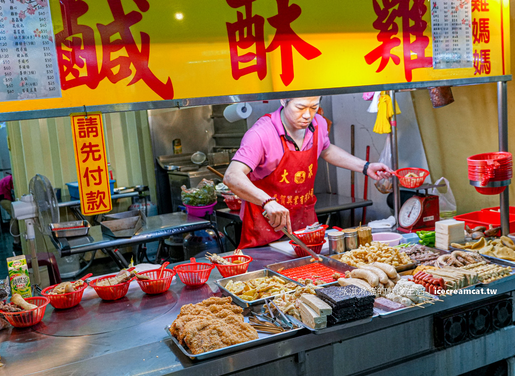 【北投石牌美食】雞媽媽鹽酥雞老店炸物，炸油乾淨、宵夜首選！(菜單價錢) @冰淇淋貓的軟爛生活