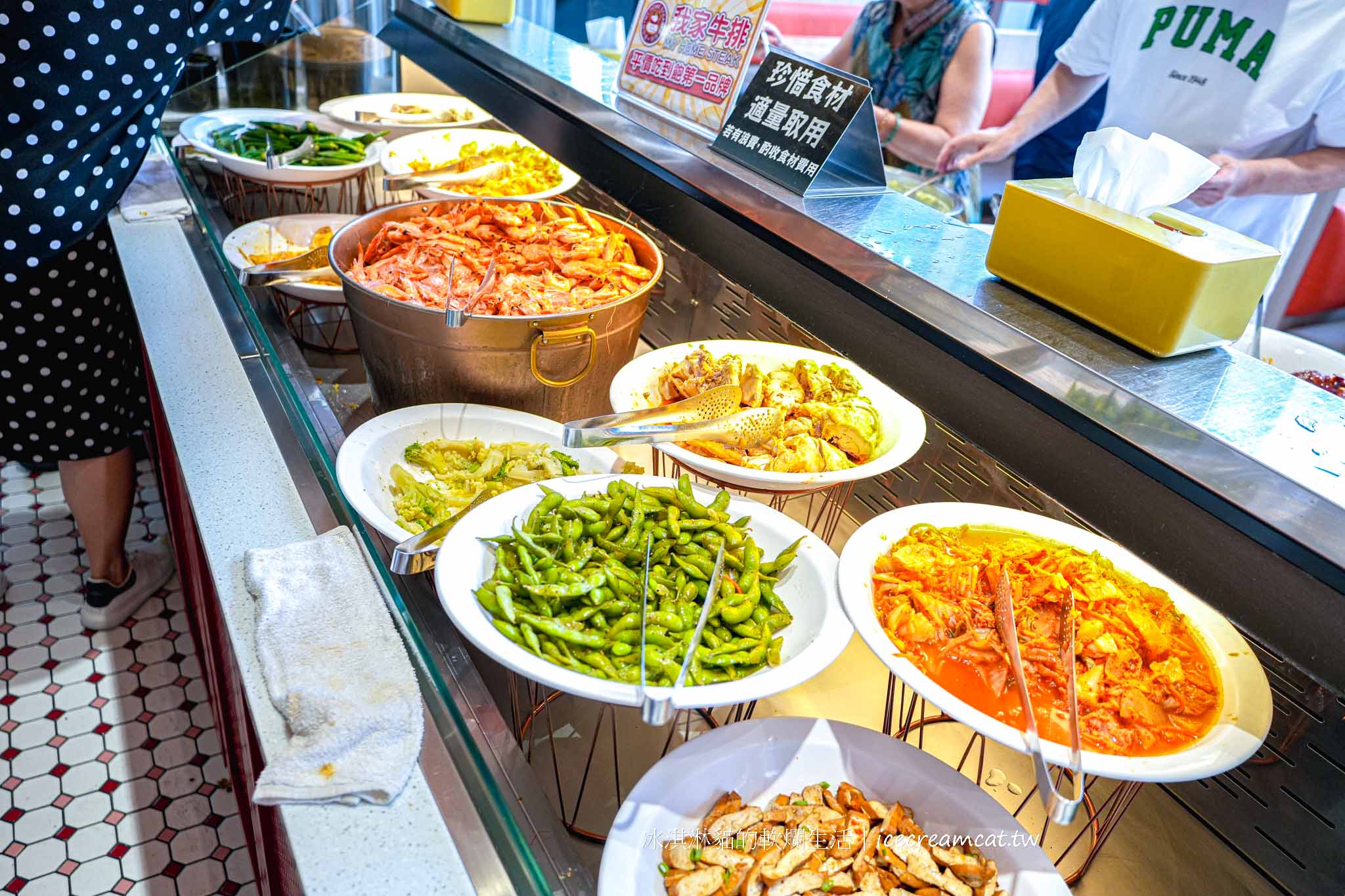 【新北美食】我家牛排板橋遠科店｜自助吧菜單、排餐評價、線上訂位 @冰淇淋貓的軟爛生活