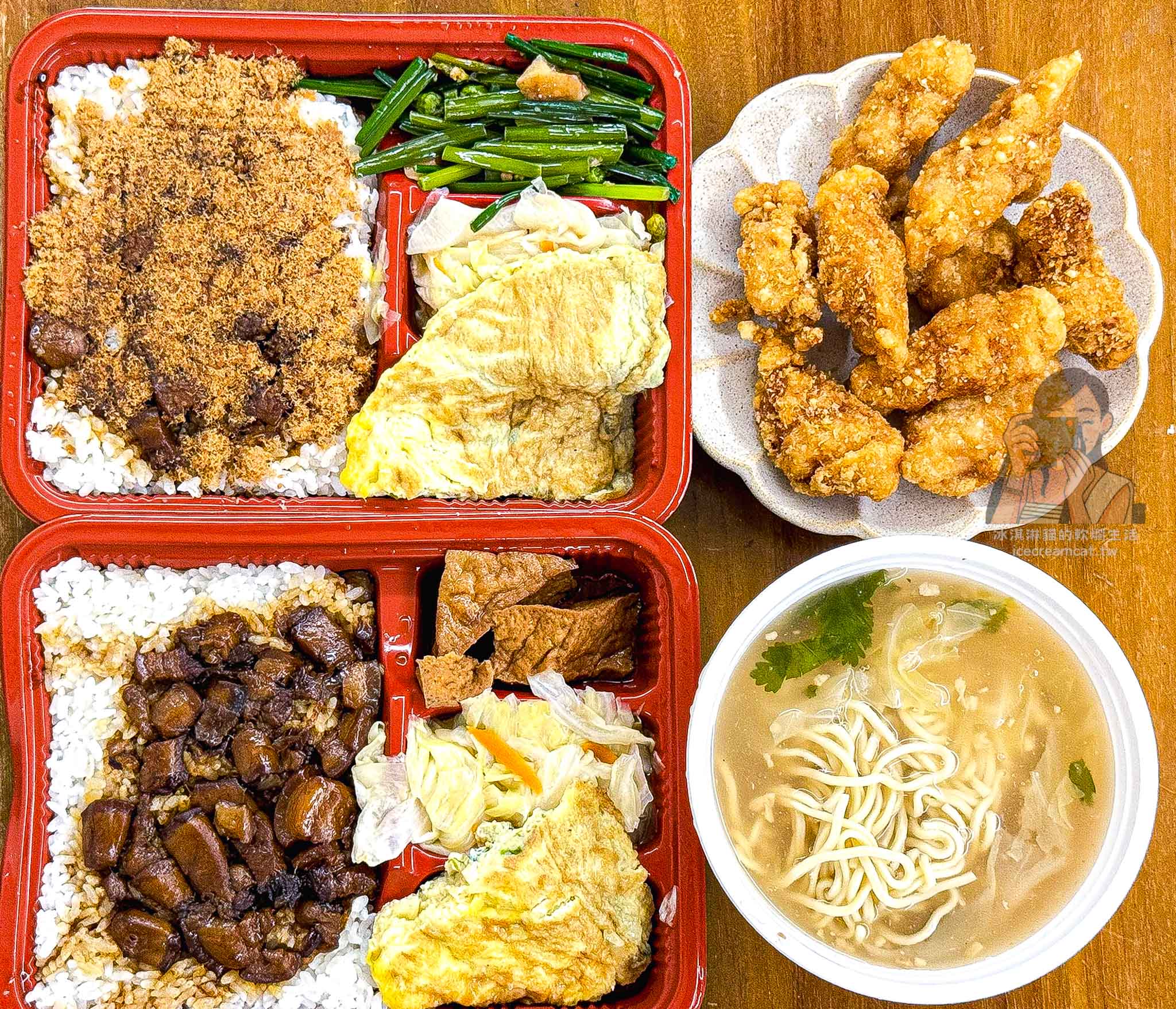 石牌【滷三塊】台南五花肉飯｜營業到宵夜時間都在排隊，菜單必點土魠魚便當 @冰淇淋貓的軟爛生活