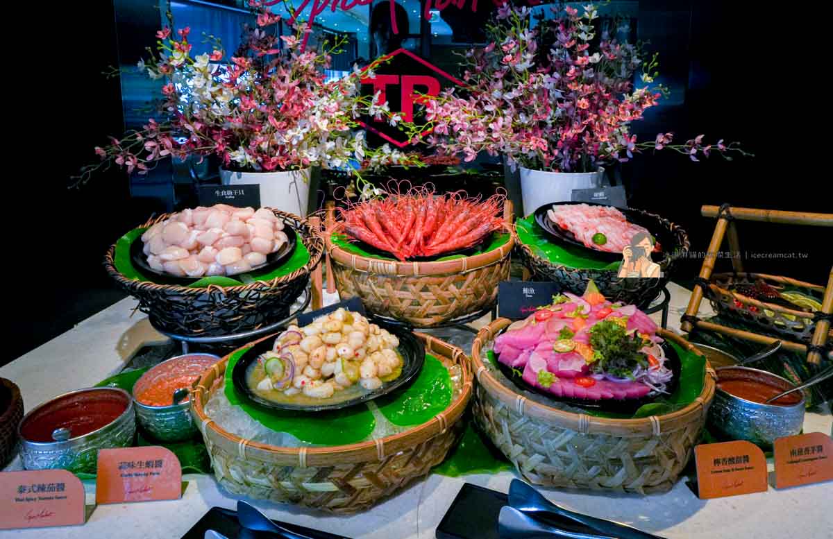 【大直美食】泰市場吃到飽大直英迪格店訂位、價格，台北自助餐推薦(晶華酒店集團) @冰淇淋貓的軟爛生活