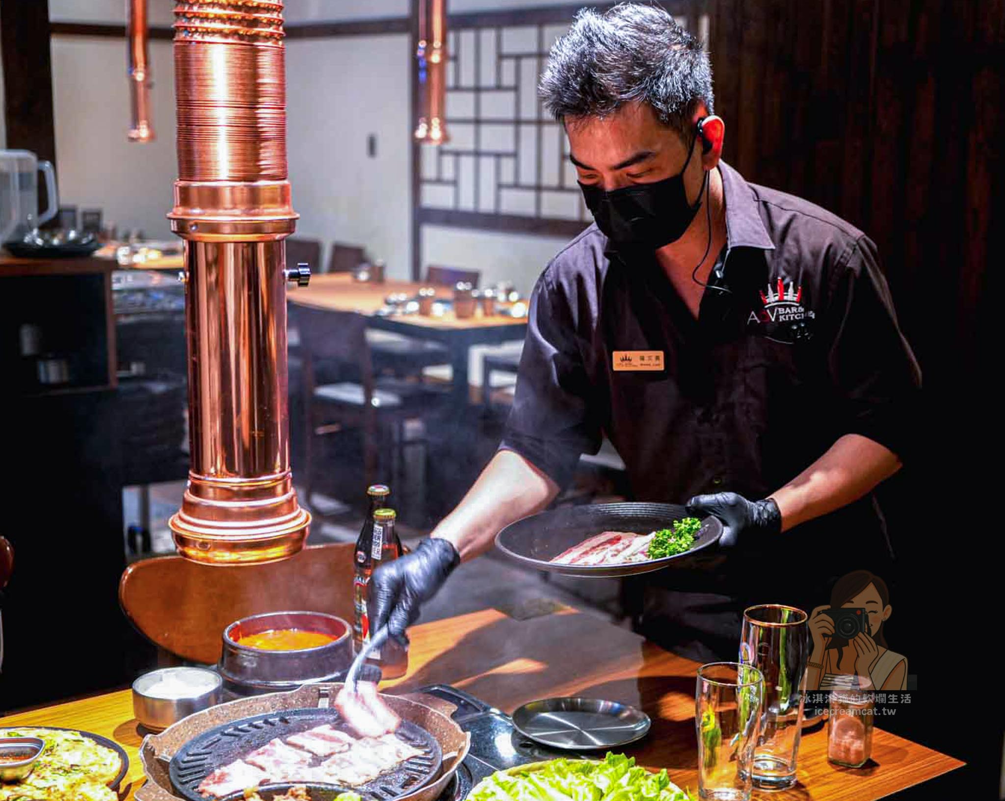 板橋韓式烤肉推薦｜ABV Bar & Kitchen 韓式餐酒館 專人代烤燒肉＋餐酒搭配 @冰淇淋貓的軟爛生活