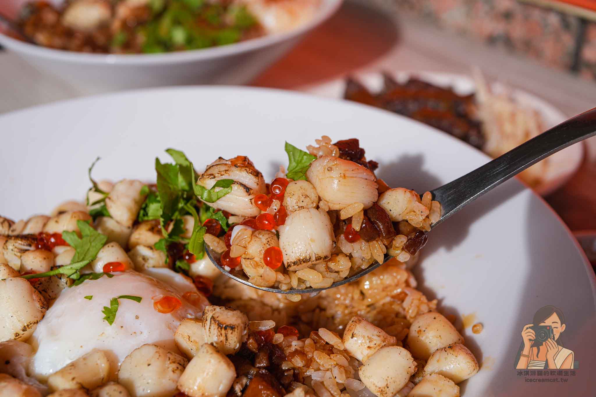 【桃園美食】海料理海米粉(中平店) 爆量干貝滷肉飯太犯規，麻油麵線和海鮮米粉也是必點 @冰淇淋貓的軟爛生活