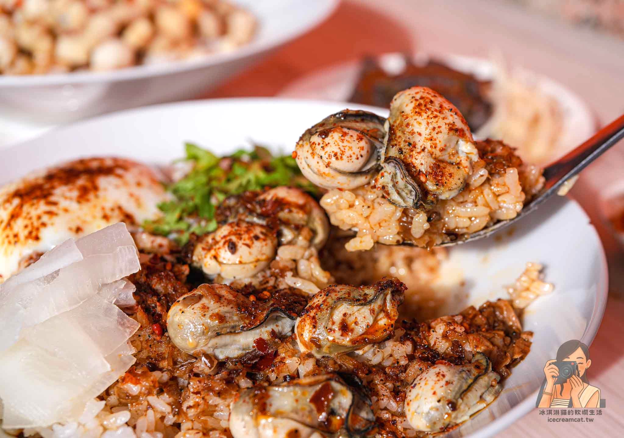 【桃園美食】海料理海米粉(中平店) 爆量干貝滷肉飯太犯規，麻油麵線和海鮮米粉也是必點 @冰淇淋貓的軟爛生活