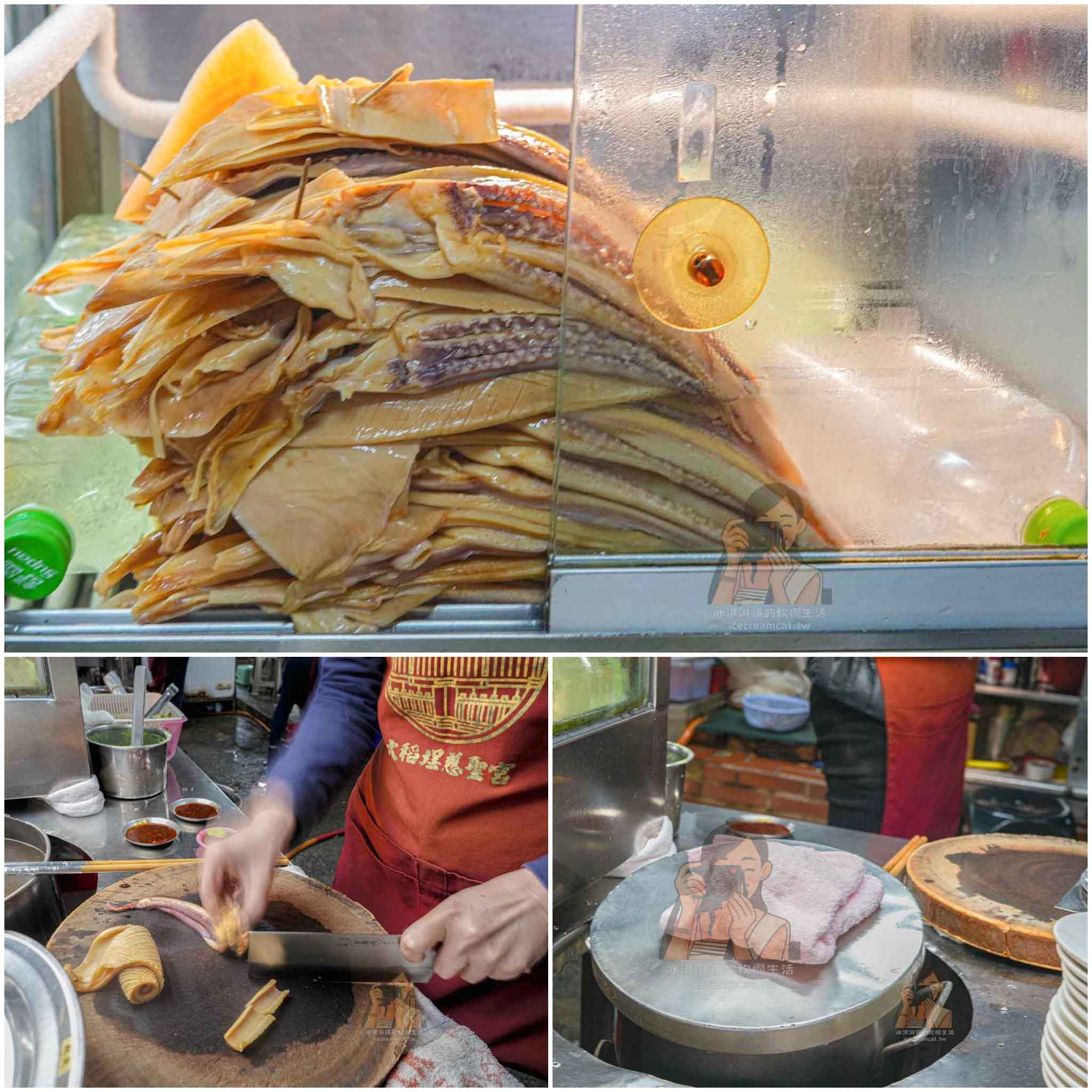【慈聖宮美食】魷魚標清燙魷魚 一盤魷魚賣一甲子，大稻埕大橋頭站美食 @冰淇淋貓的軟爛生活
