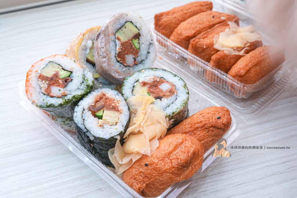 【松竹梅壽司】士林劍潭美食平價壽司，必吃芋頭壽司與花壽司排隊外帶老店 @冰淇淋貓的軟爛生活