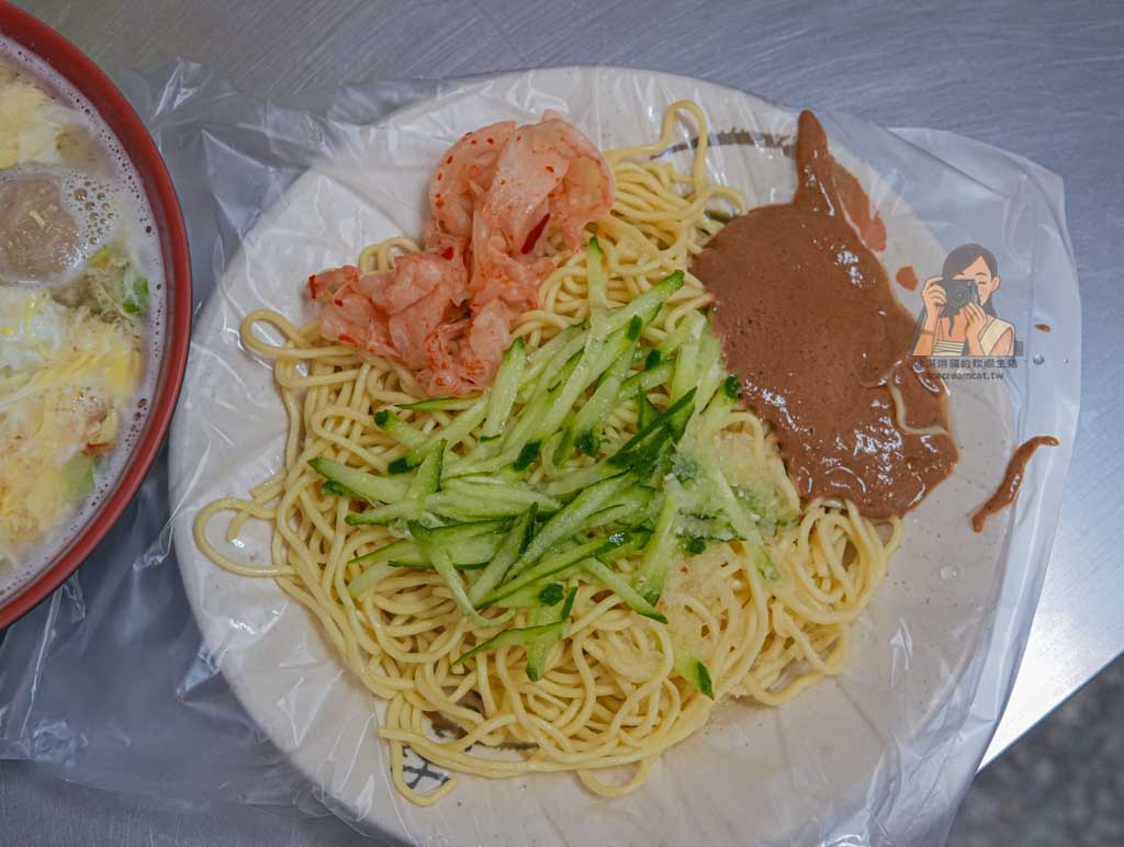 大同區美食｜徐記涼麵 延三夜市涼麵40年老店菜單必點味噌湯，大橋頭美食 @冰淇淋貓的軟爛生活