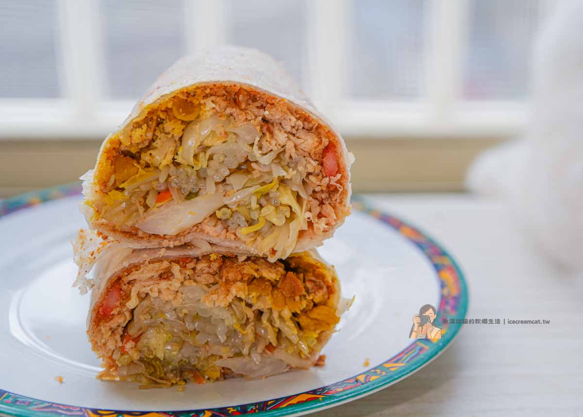 【阿泓潤餅】 北投市場排隊美食 全麥餅皮＋素食潤餅推薦（菜單）北投美食 @冰淇淋貓的軟爛生活