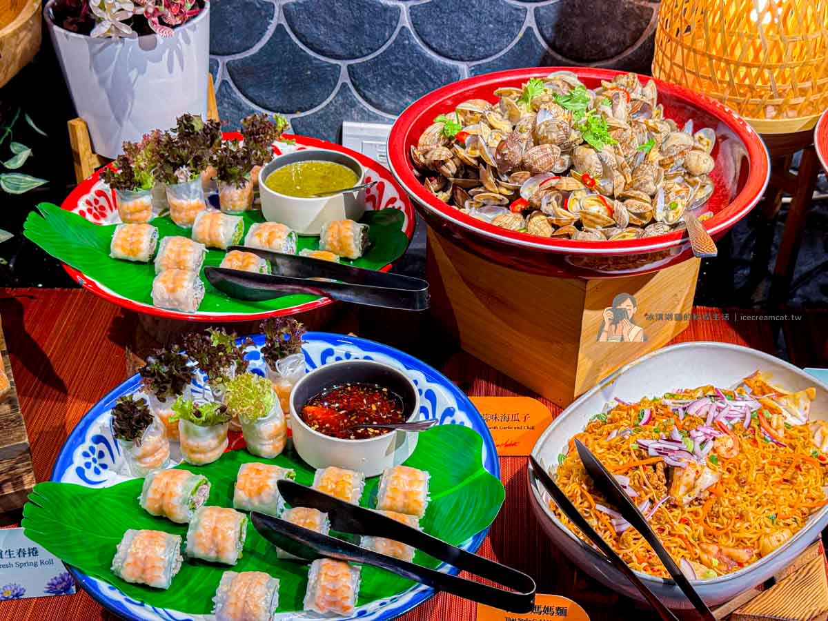 【大直美食】泰市場吃到飽大直英迪格店訂位、價格，台北自助餐推薦(晶華酒店集團) @冰淇淋貓的軟爛生活