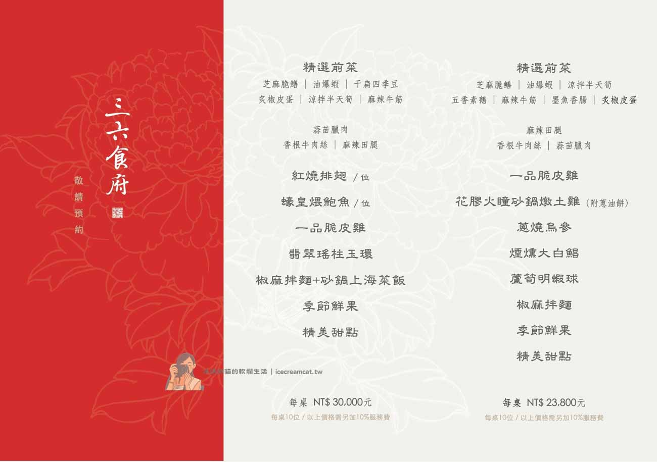 三六食府黃仁勳愛店，台電大樓站預約制餐廳，必吃花膠雞湯（菜單） @冰淇淋貓的軟爛生活