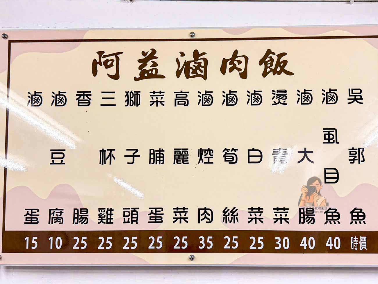 板橋裕民街夜市美食｜阿益魯肉飯15元滷肉飯、平價便當，新埔站必吃小吃 @冰淇淋貓的軟爛生活