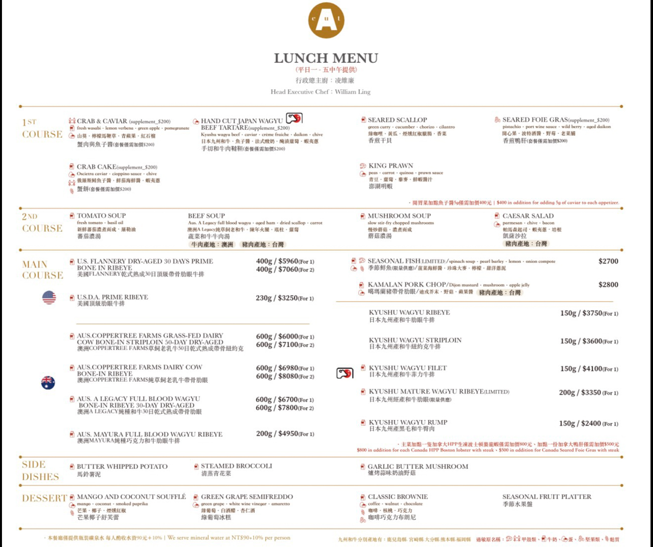 台北A CUT牛排館-國賓飯店 ｜米其林一星吃了會微笑的牛排館(中山區新菜單) @冰淇淋貓的軟爛生活